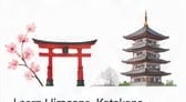Japan themed illustration from supplied reference